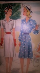 4226 MCCALL 1941 SHORT - LONG SLEEVE SHIRTWAIST DRESS PATTERN 16 34"B